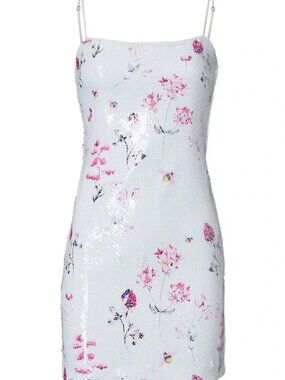 Likely White Floral Sequin Reese Dress